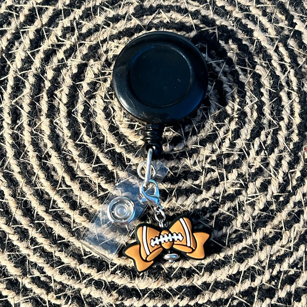 Football Badge Reel Charm
